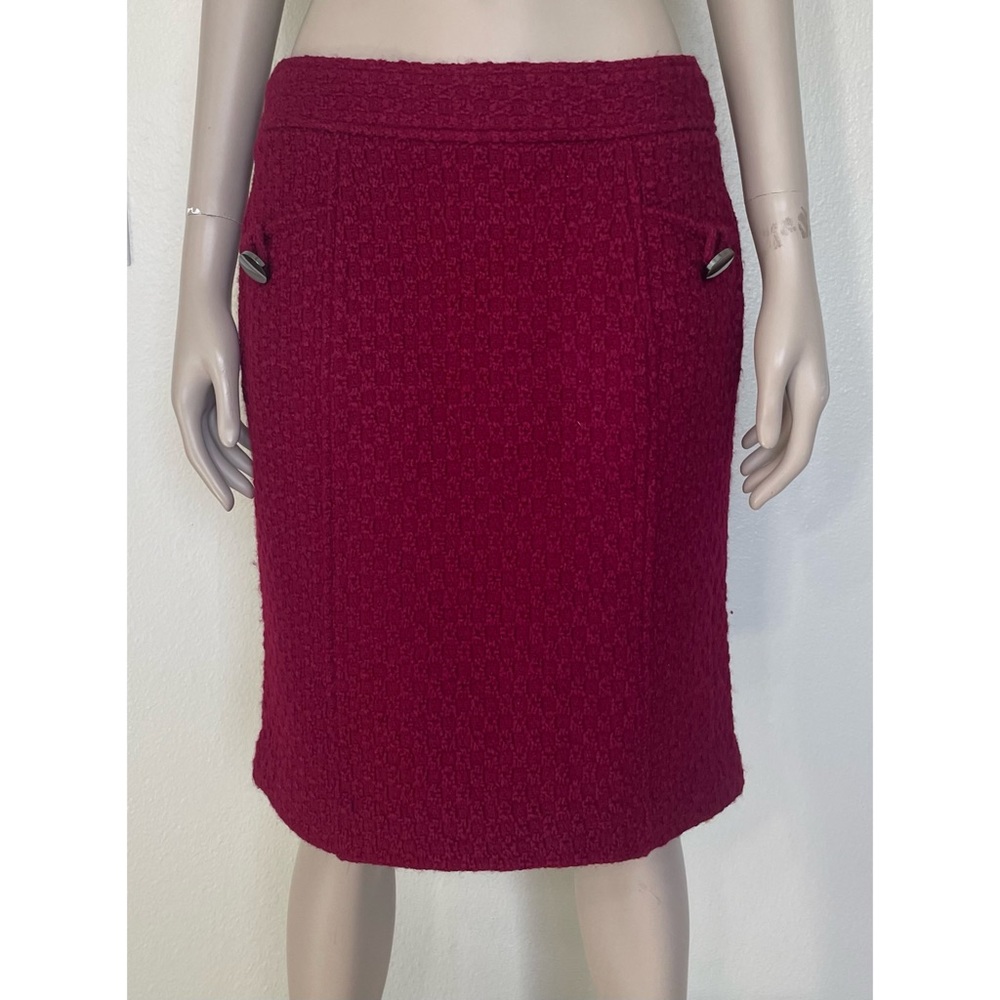 Banana Republic Raspberry Boucle Skirt NWT!